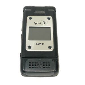 Sanyo Pro 700 A / Pro-700a - Black‎ and Silver Sprint Cellular Flip Phone
